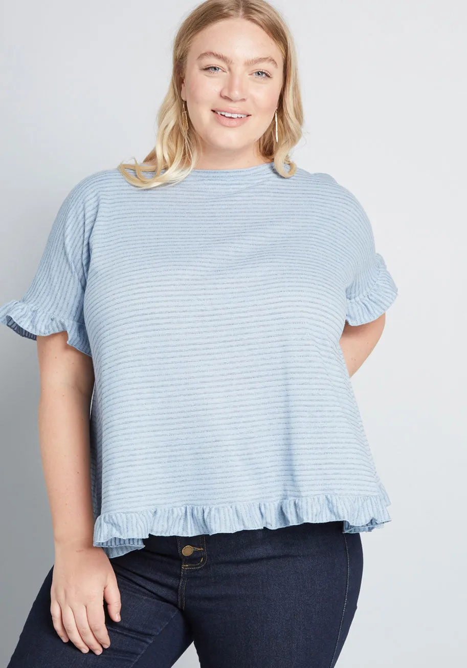 Effortlessness Accomplished Ruffled T-Shirt sold by Modcloth product image thumbnail 5
