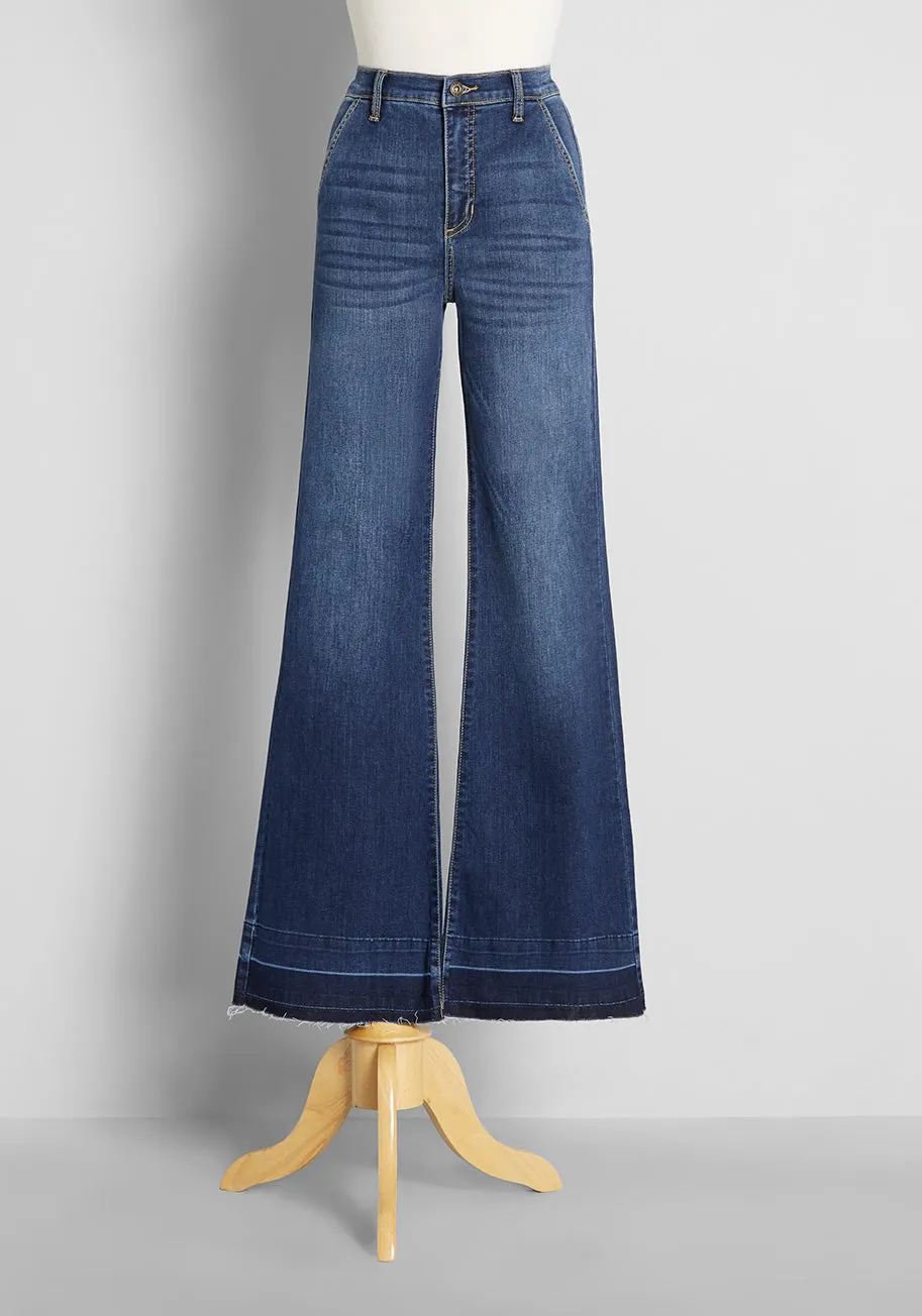Never Let You Down Wide-Leg Jeans sold by Modcloth