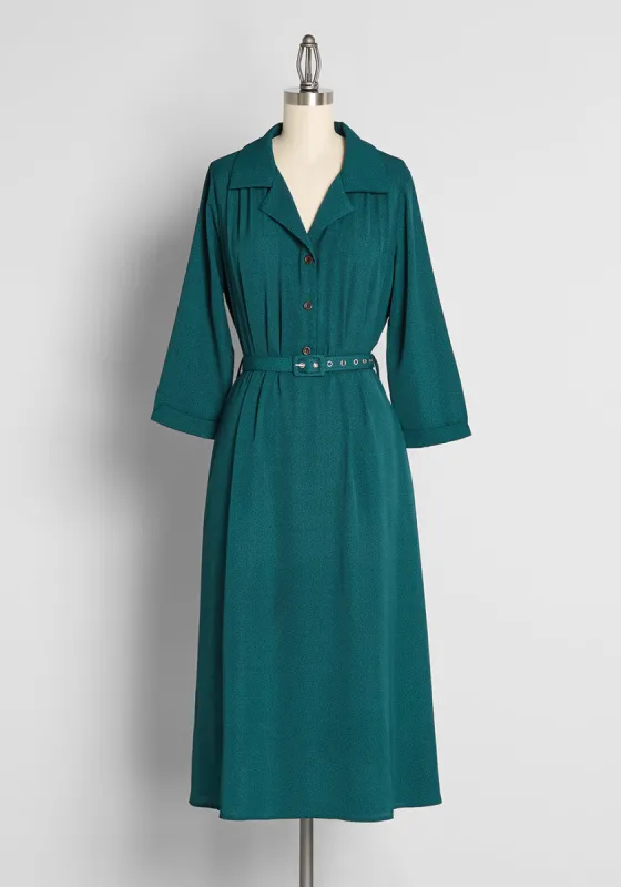 Spotted In the Archives Midi Dress made by Modcloth
