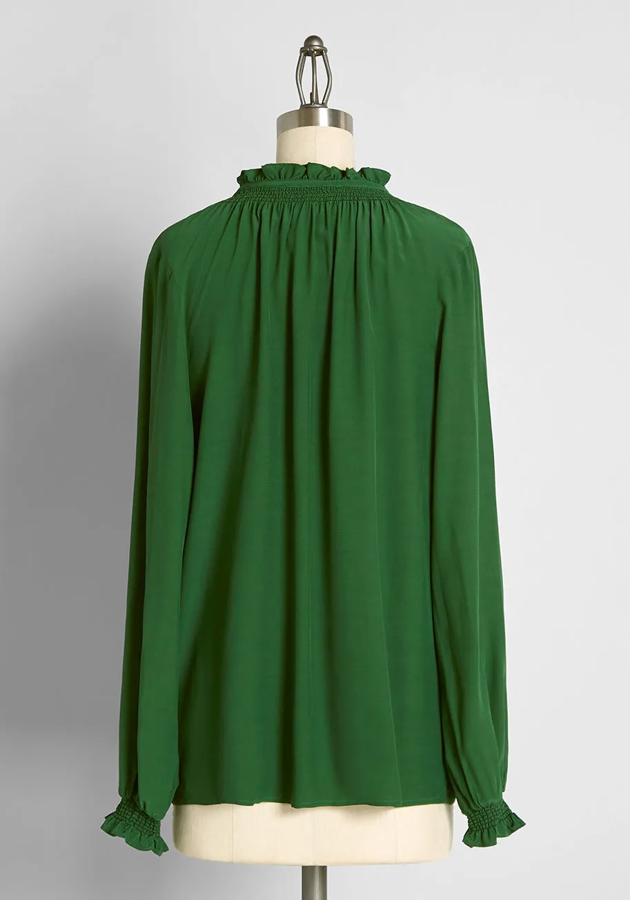 Countryside Romance Tie-Neck Blouse sold by Modcloth product image thumbnail 2