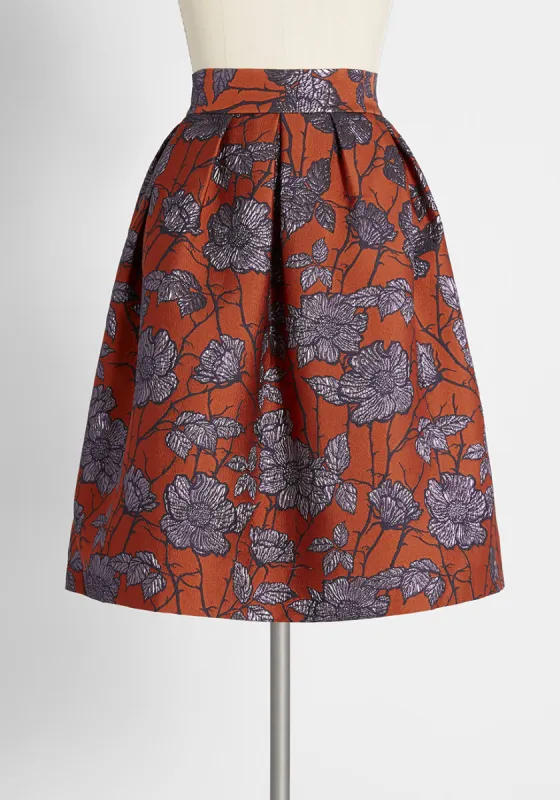 Sunset Efflorescent Mini Skirt sold by Modcloth
