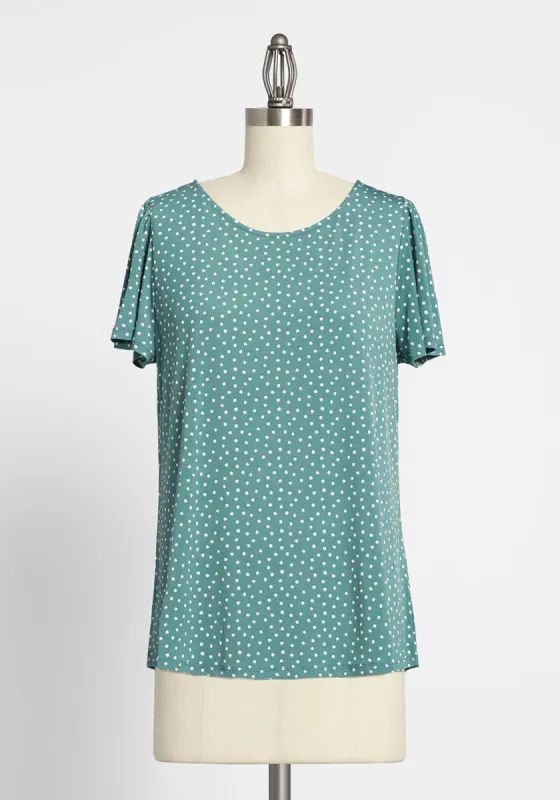 My Dot Process Knit Top sold by Modcloth