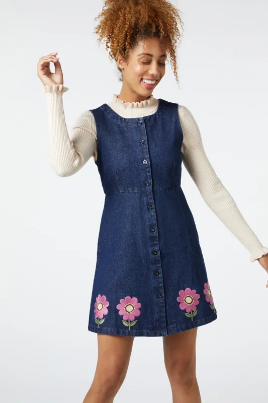 Fiona Embroidered Pinny made by Modcloth