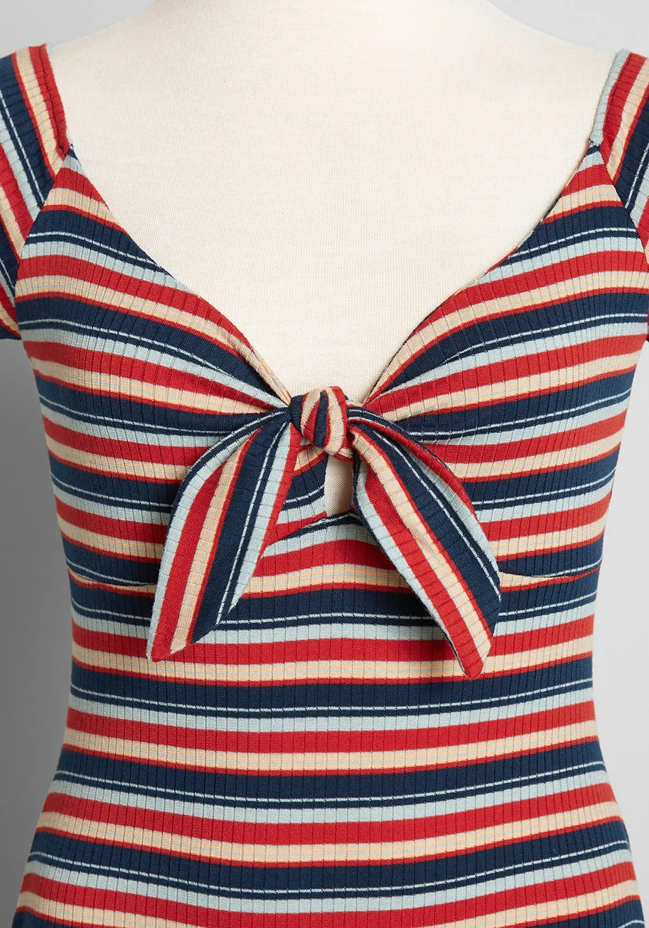 ModCloth x Barbie I Could Bow On Tie-Front Bodysuit sold by Modcloth product image thumbnail 3