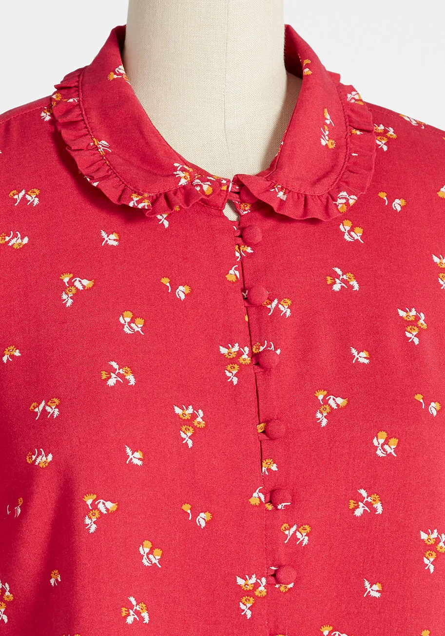 Thoroughly Ladylike Short Sleeve Top sold by Modcloth product image thumbnail 3