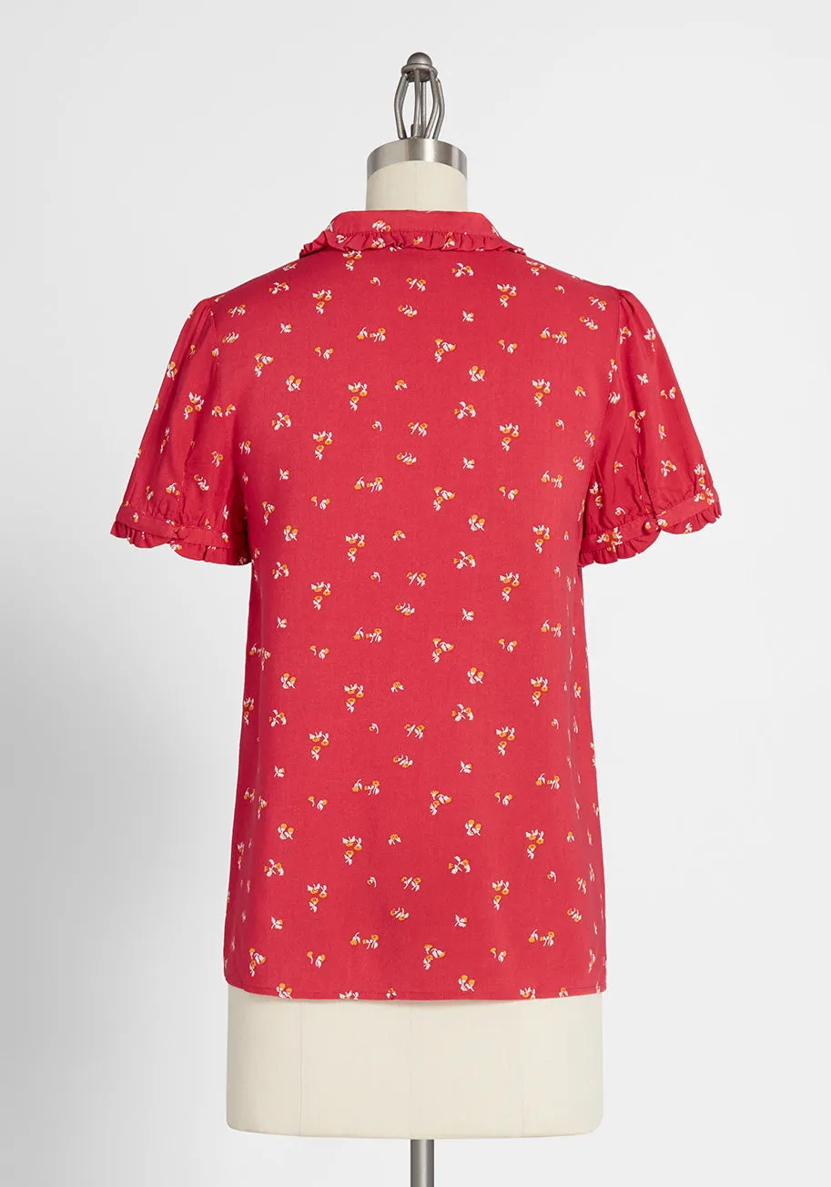 Thoroughly Ladylike Short Sleeve Top sold by Modcloth product image thumbnail 2
