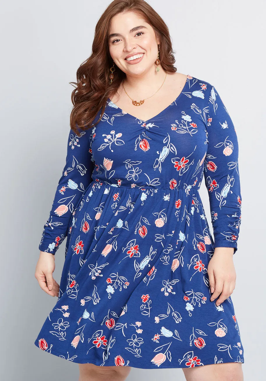 Comfortably Curious Long Sleeve Dress sold by Modcloth