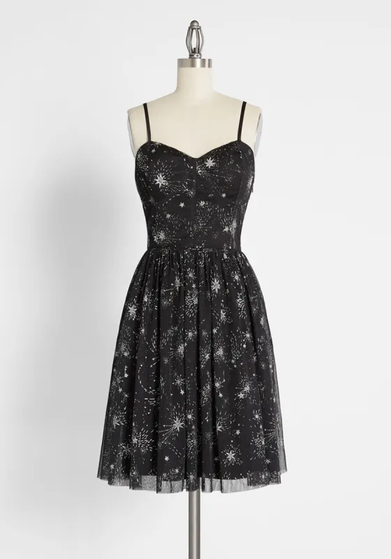 Seduction Supernova Mini Dress sold by Modcloth