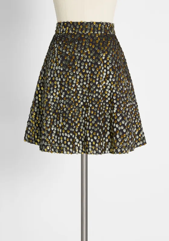 Just This Sway Skater Skirt sold by Modcloth