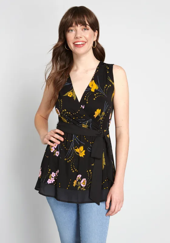 Outgoing Guidance Sleeveless Top sold by Modcloth