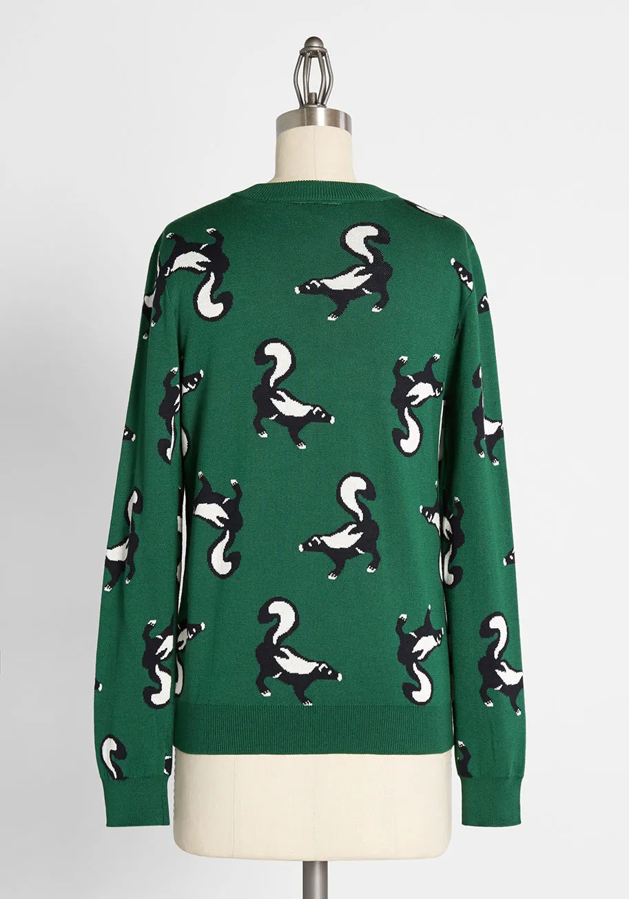Funky Woodland Critters Sweater sold by Modcloth product image thumbnail 2