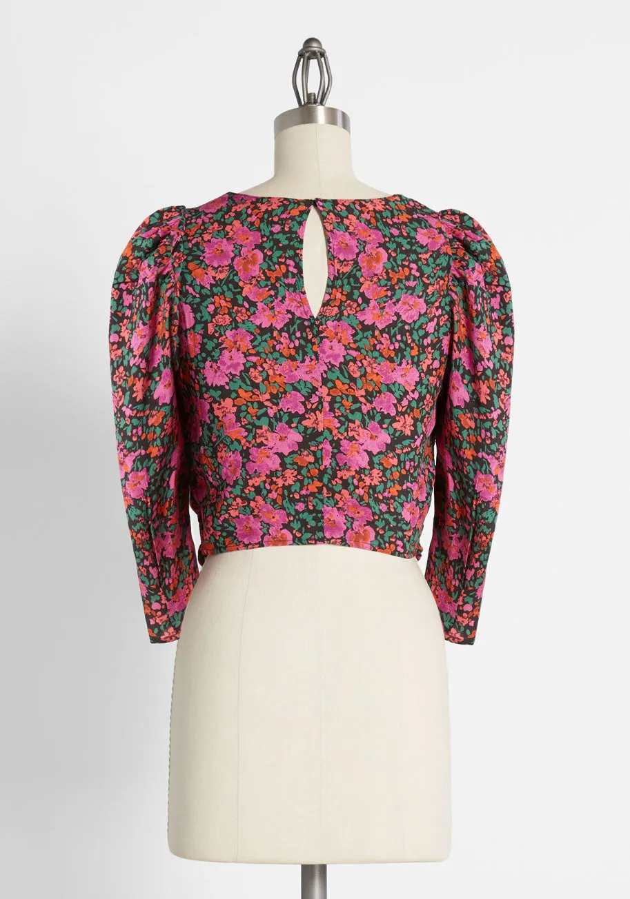 Bouquet All Day Crop Top sold by Modcloth product image thumbnail 2