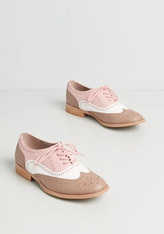 Talking Picture Oxford Flat sold by Modcloth