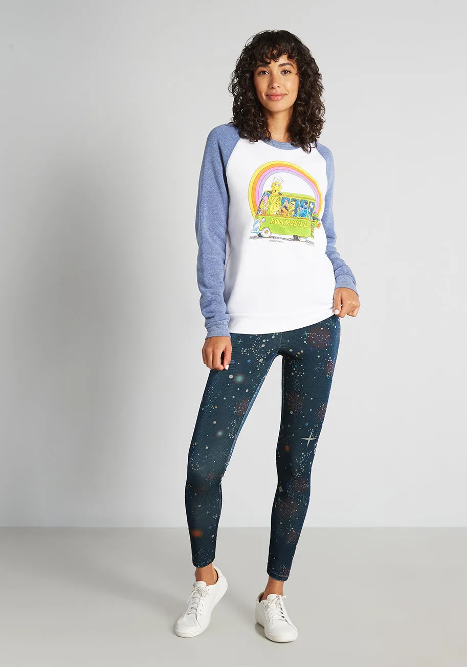 Intergalactic Glow Ribbed Leggings sold by Modcloth product image thumbnail 3