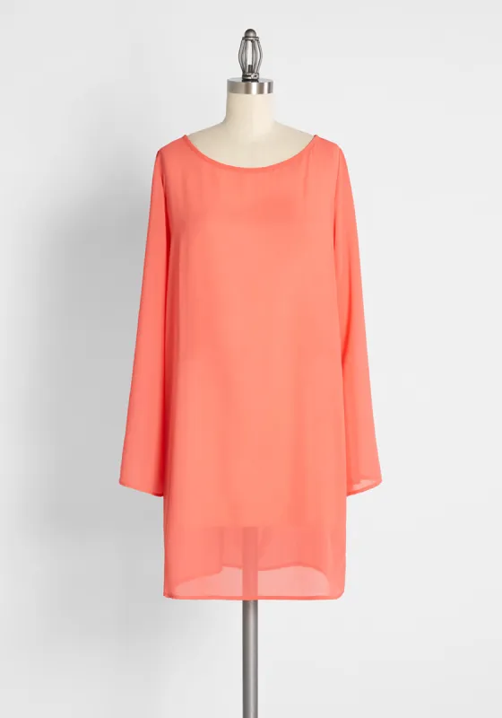 Sleek to Shorefront Swimsuit Cover-Up Shift Dress sold by Modcloth