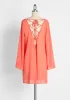 Sleek to Shorefront Swimsuit Cover-Up Shift Dress sold by Modcloth