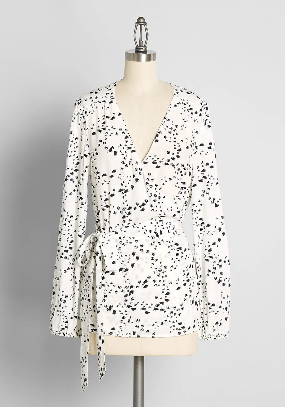 As We're Wrapping Up Blouse sold by Modcloth