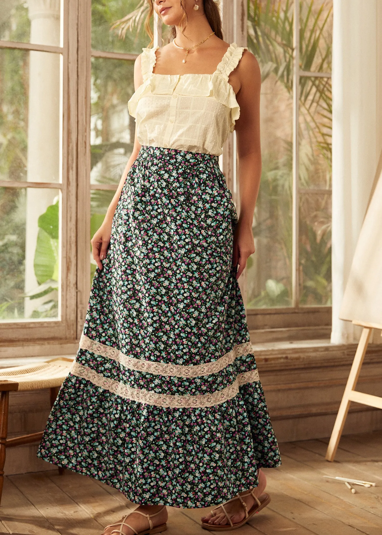 Field of Dreams Maxi Skirt sold by Modcloth product image thumbnail 5