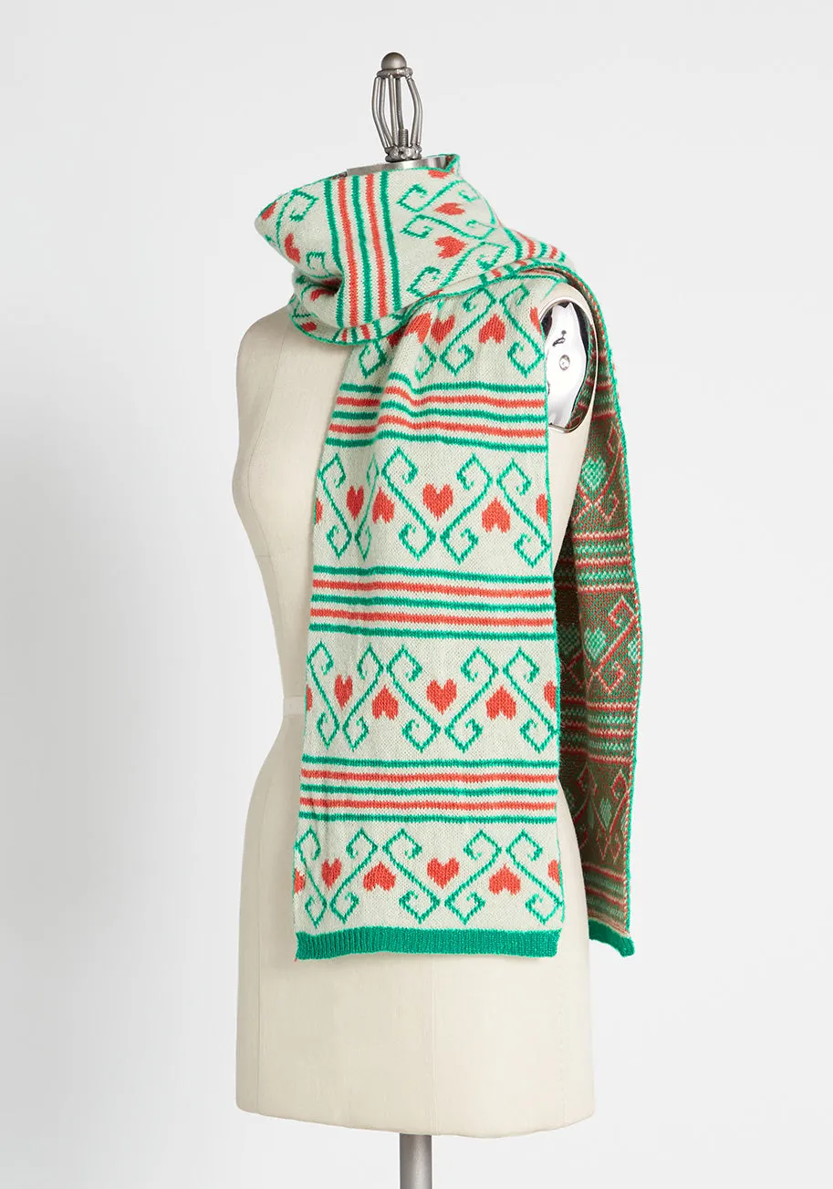 Everlasting Yuletide Love Scarf sold by Modcloth