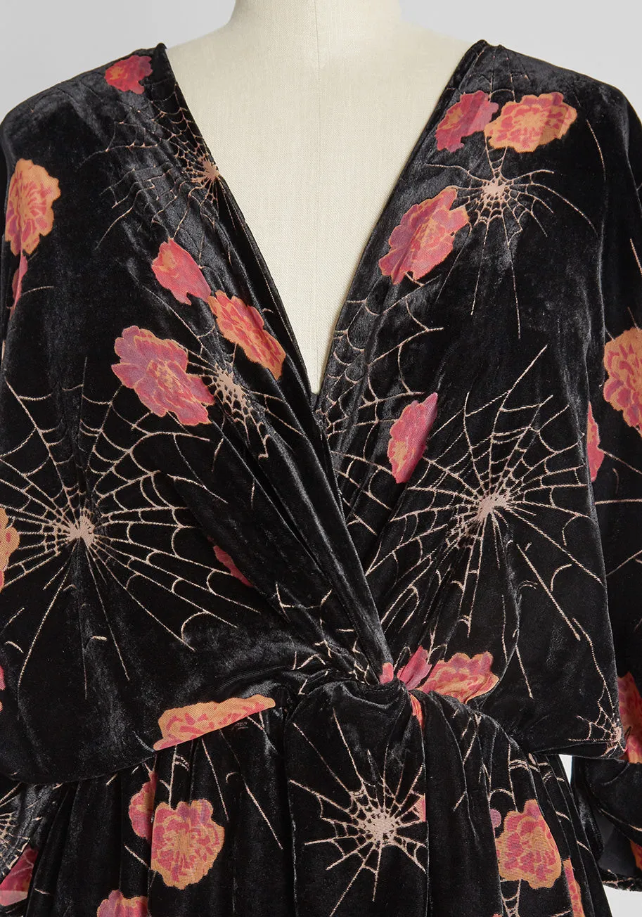 Dramatic Depths Velvet Dress sold by Modcloth product image thumbnail 3