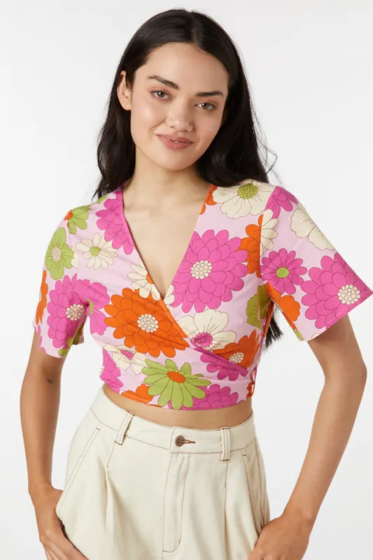 Susan Floral Wrap Top sold by Modcloth