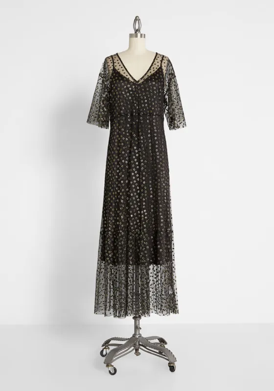 Shimmer and Swish Midi Dress (Final Sale) made by Modcloth