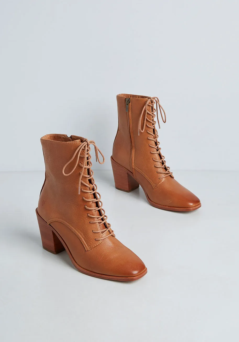 Georgia Lace Up Bootie sold by Modcloth