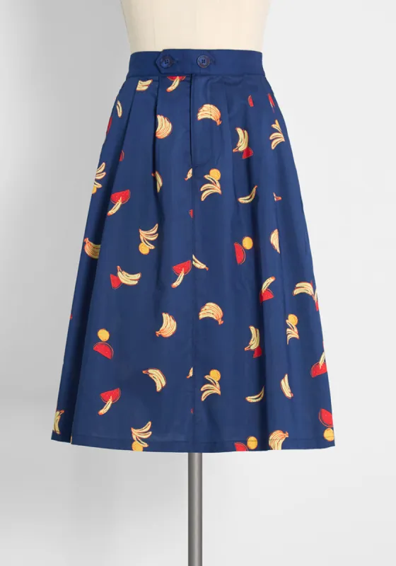 Working for the Long Weekend A-Line Skirt sold by Modcloth