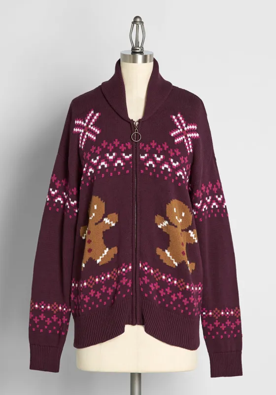 Tasty as Ever Zip-Up Sweater sold by Modcloth