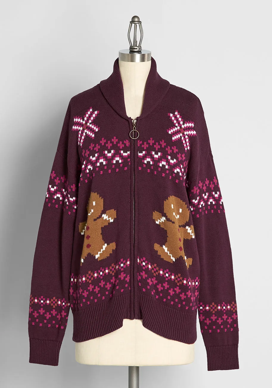 Tasty as Ever Zip-Up Sweater sold by Modcloth