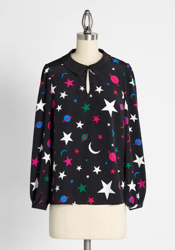 How Far To a Wandering Star Top sold by Modcloth