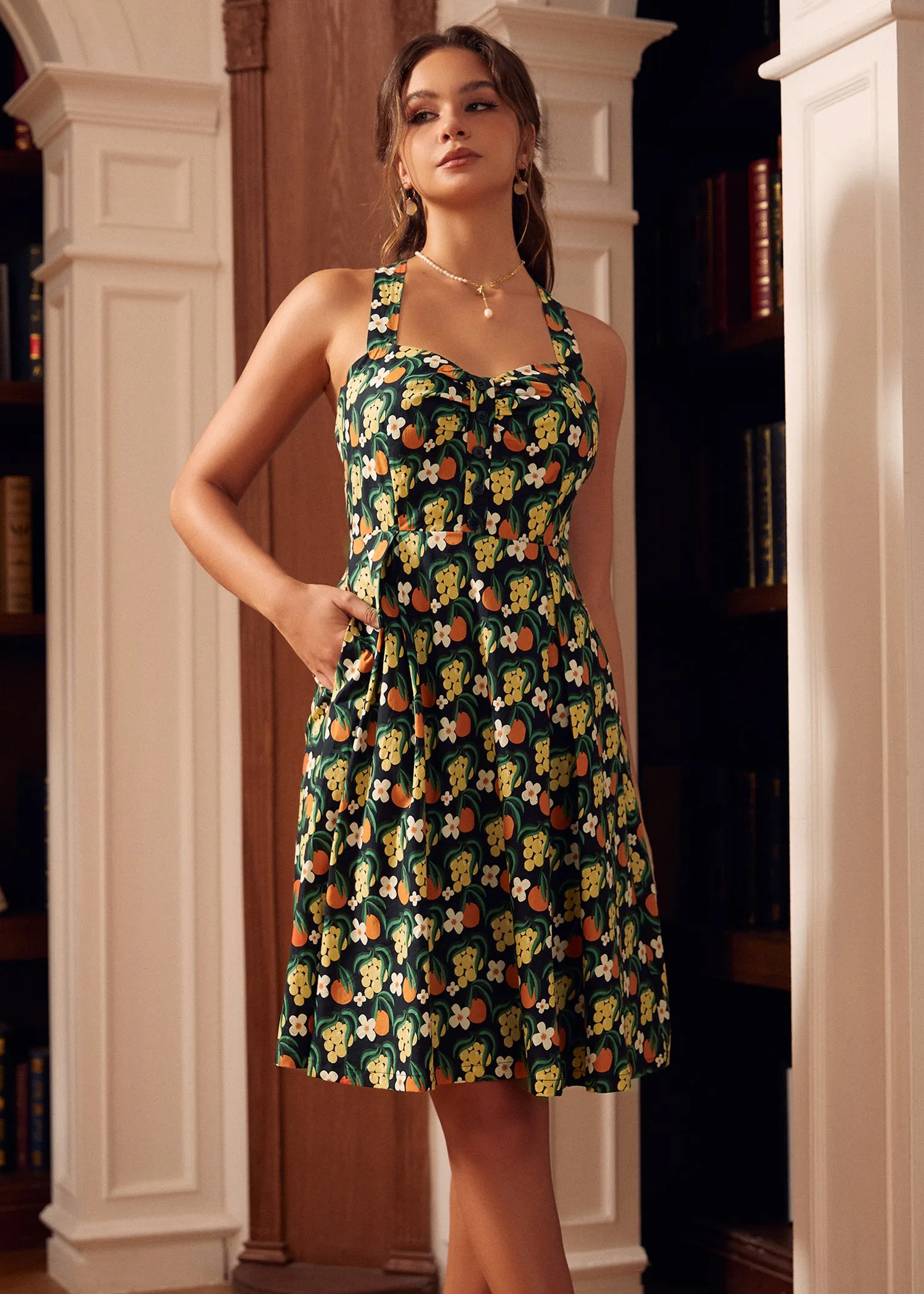 Midnight Garden Mini Dress sold by Modcloth