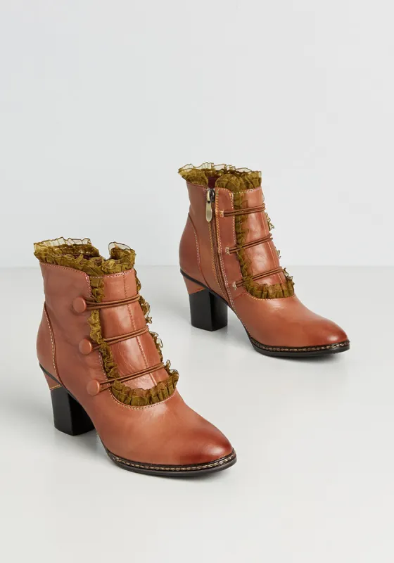 Play the Victrola Bootie sold by Modcloth