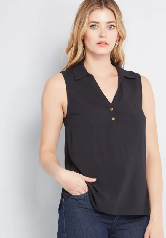 Part of the Plan Sleeveless Top sold by Modcloth