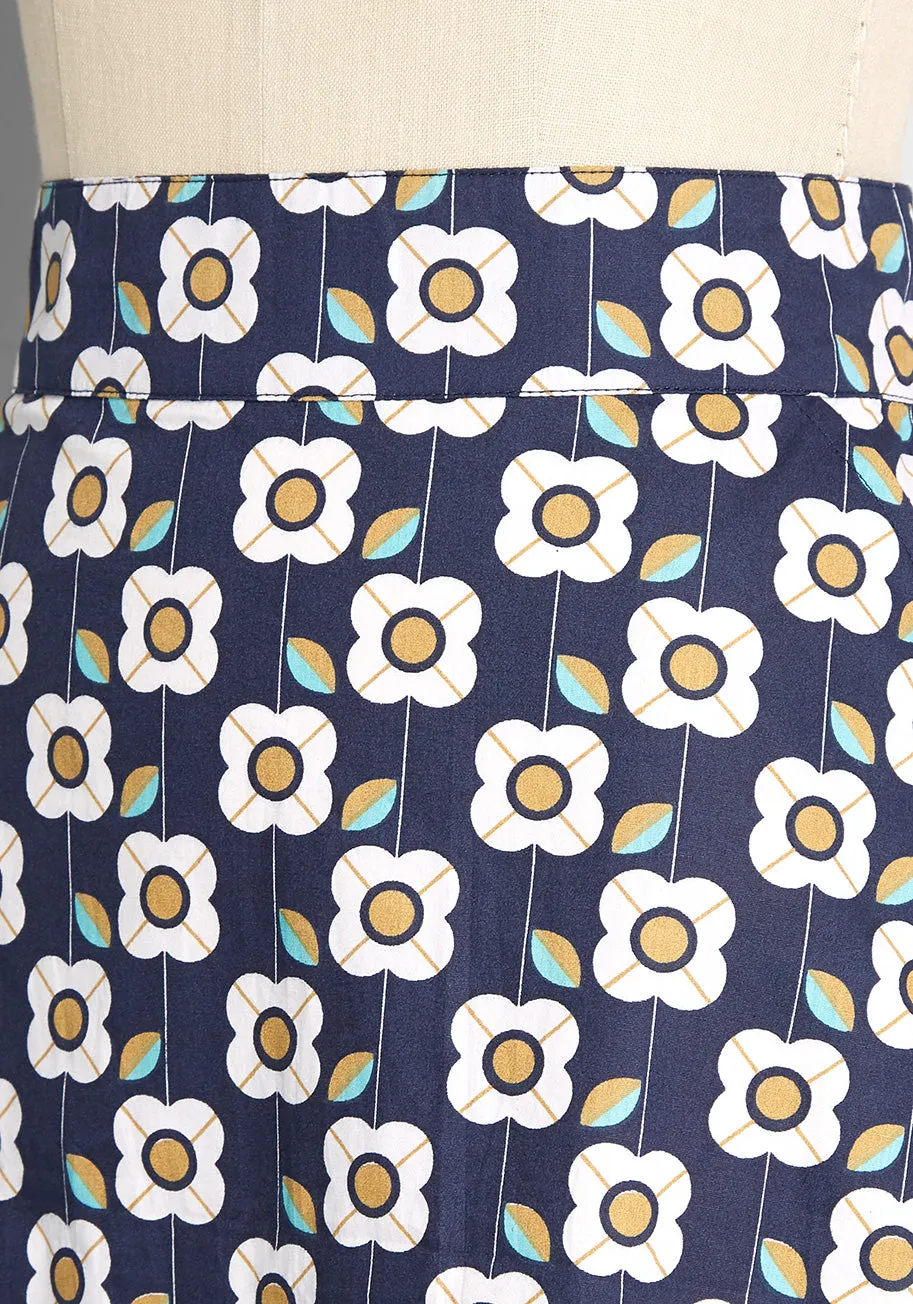 Daisies On Display Midi Skirt sold by Modcloth product image thumbnail 3