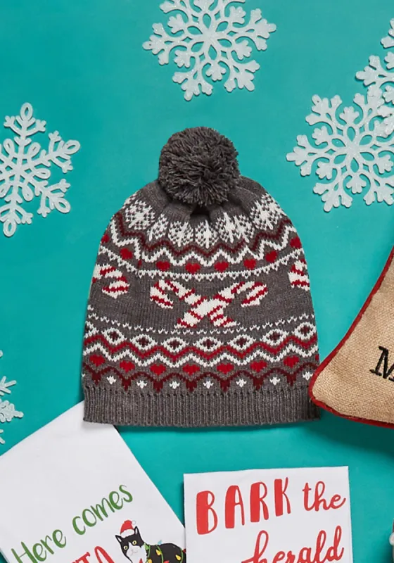 Candy Cane Crossroads Fair Isle Beanie sold by Modcloth