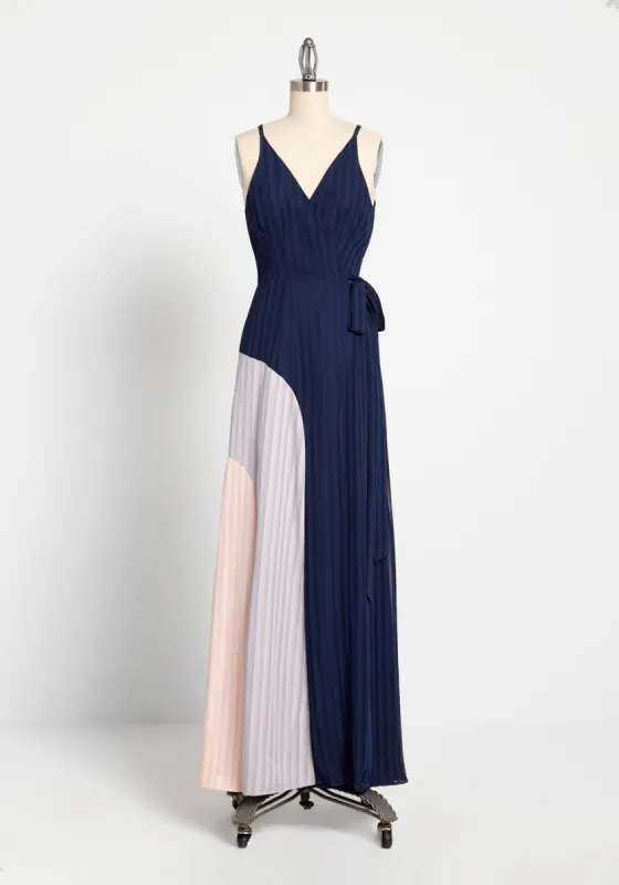 Colorblock On By Wrap Dress sold by Modcloth