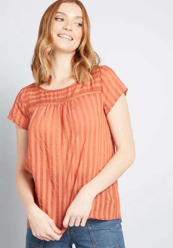 I'm Boxy Linen-Blend Blouse sold by Modcloth