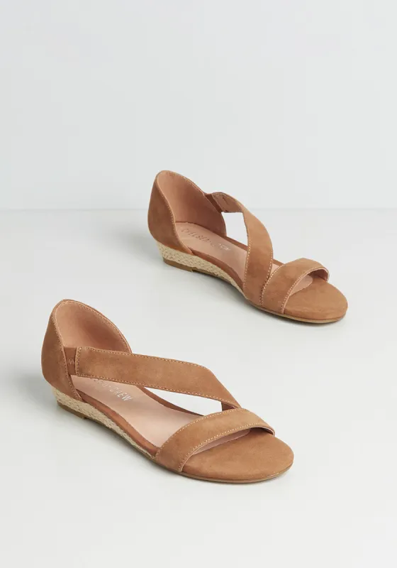 Sleek Appreciation Suede Sandal sold by Modcloth