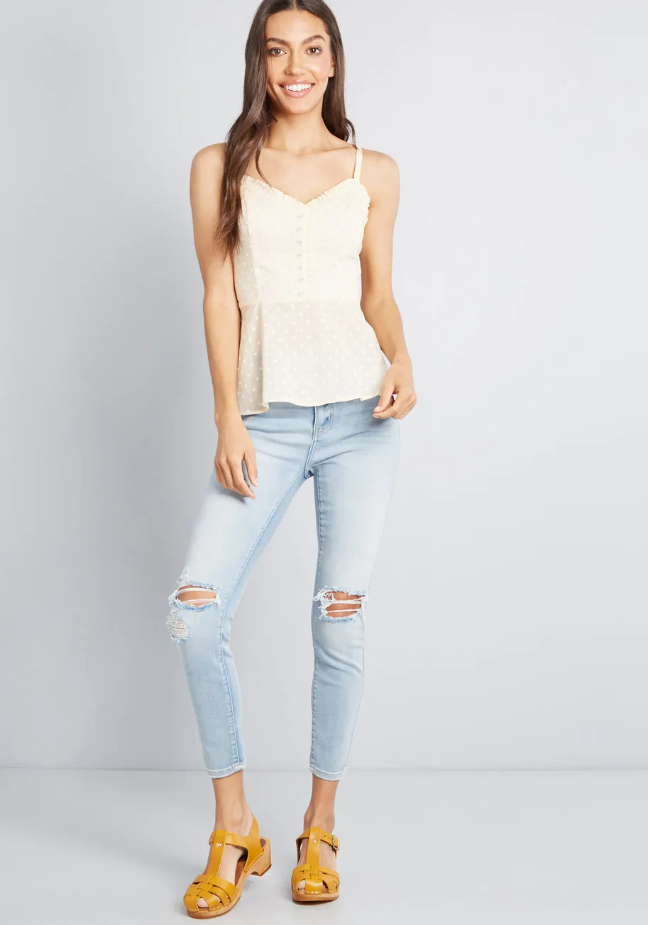 Airy Engagement Peplum Top sold by Modcloth product image thumbnail 3