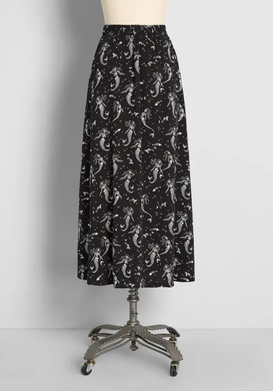 Mermaid Underworld Party Maxi Skirt sold by Modcloth