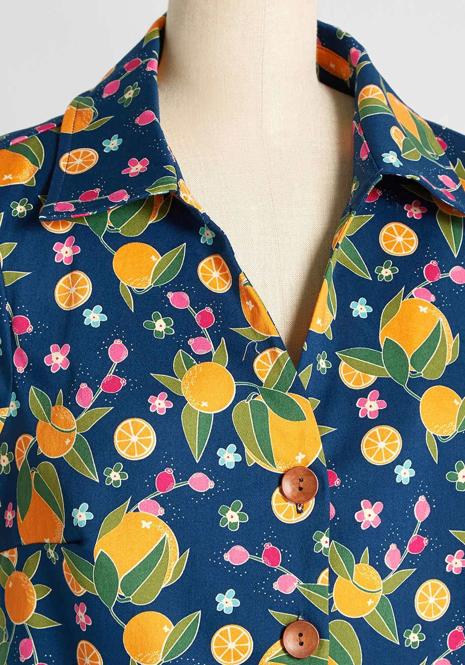 Orange Blossom Breezes Button-Up Top sold by Modcloth product image thumbnail 3