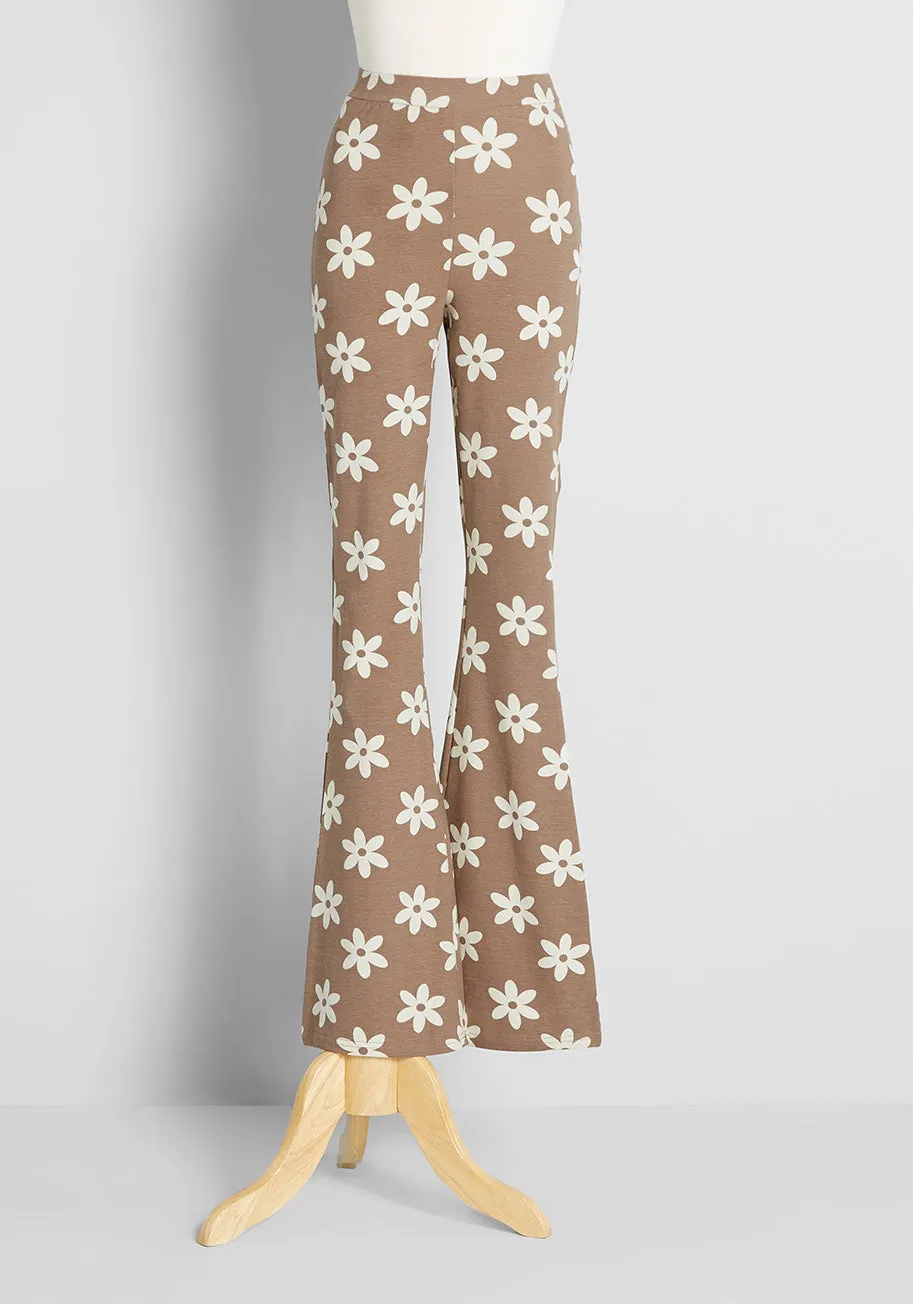 Am I Dreaming? Knit Flare Pants sold by Modcloth
