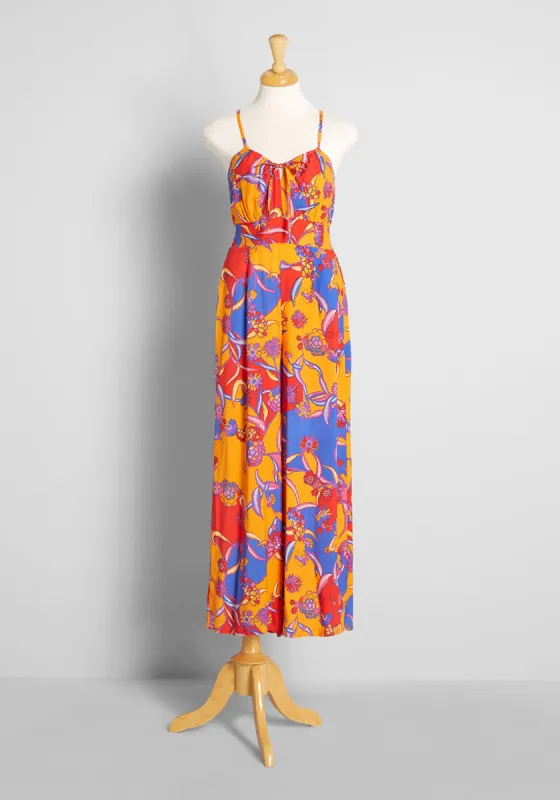 For the Love of Festival Season Jumpsuit sold by Modcloth