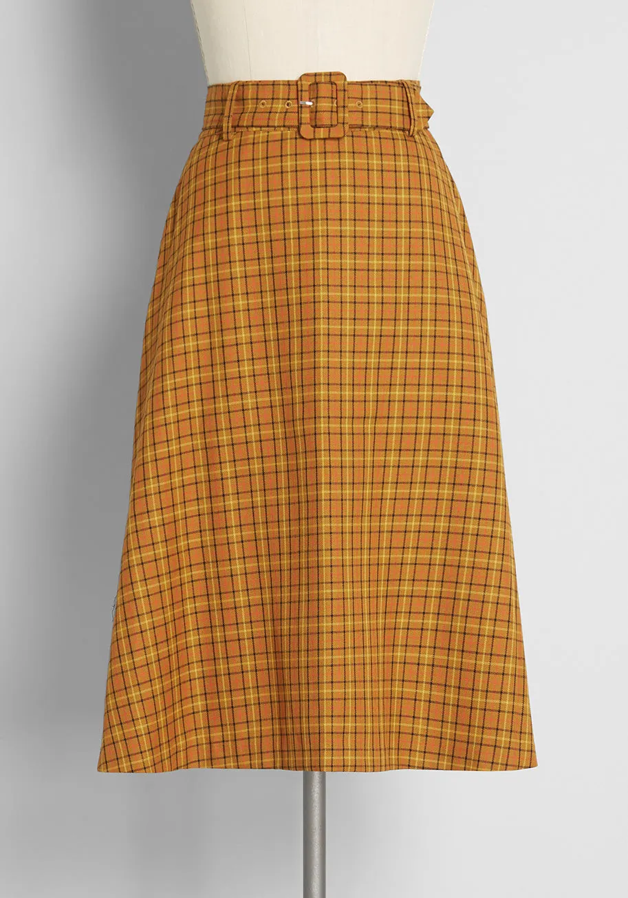 Perfect Timing Belted Midi Skirt sold by Modcloth product image thumbnail 2