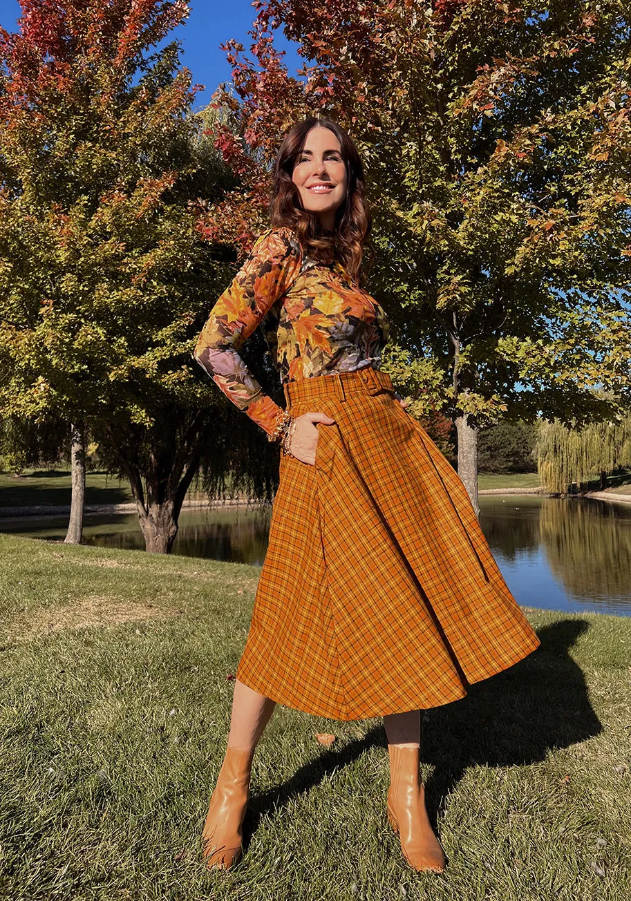 Perfect Timing Belted Midi Skirt sold by Modcloth