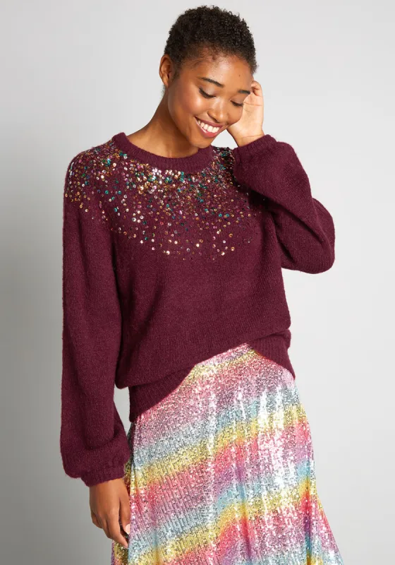 Confetti Chaos Pullover Sweater sold by Modcloth