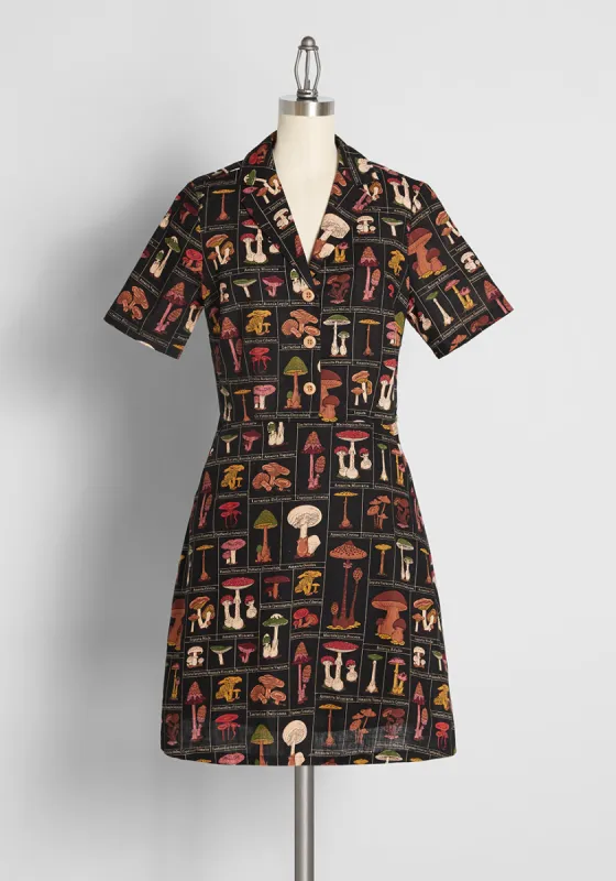 Shroom Science Book Mini Dress made by Dangerfield