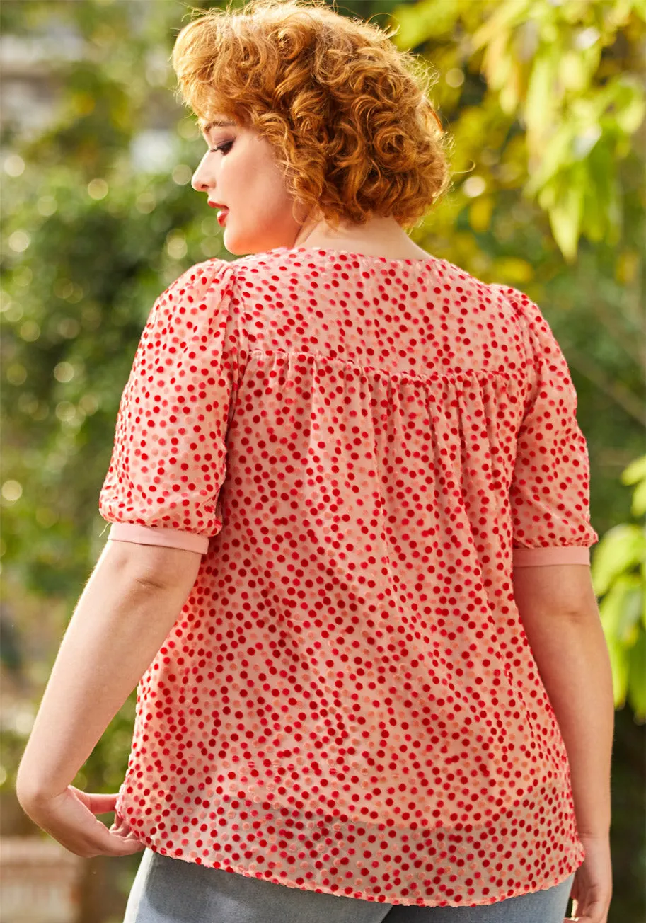 Confetti Confection Tie-Neck Blouse sold by Modcloth product image thumbnail 2