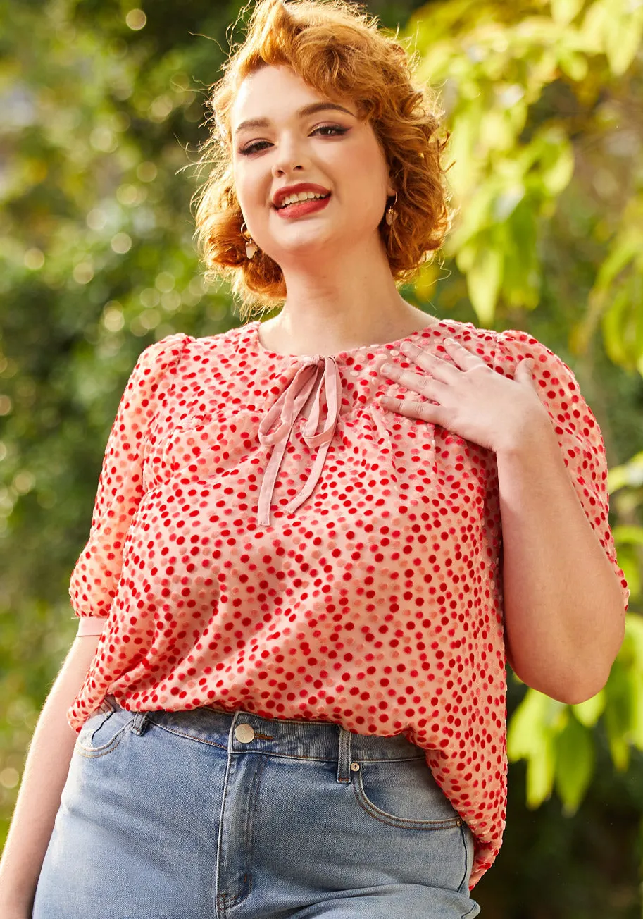 Confetti Confection Tie-Neck Blouse sold by Modcloth product image thumbnail 4